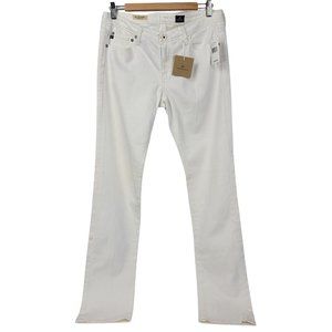 AG The Charlotte Straight Leg White Denim Jean